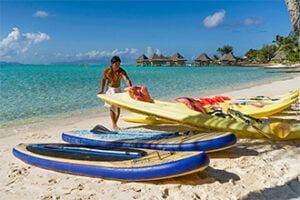 Intercontinental Bora Bora Le Moana Resort paddles and kayaks