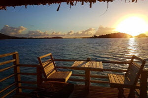 Intercontinental Bora Bora Le Moana Resort sunset view