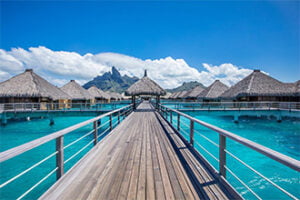 The St. Regis Bora Bora Resort overwater bungalows