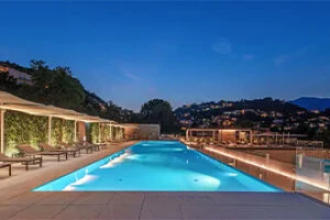The Hilton Lake Como pool