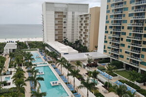Marriott's Crystal Shores On Marco Island aerial view