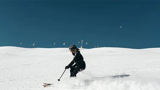 Skiing In Swiss Alpines