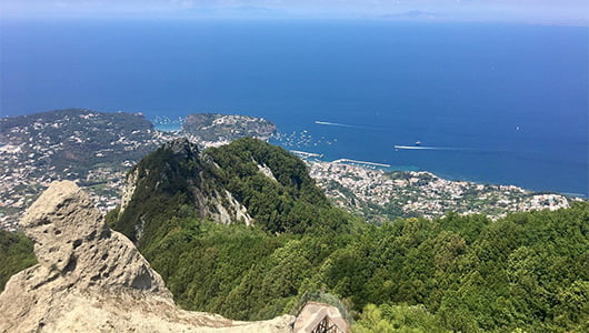 View from the top of Mount Epomeo