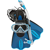 Cressi Light Weight Premium Travel Snorkel Set thumbnail