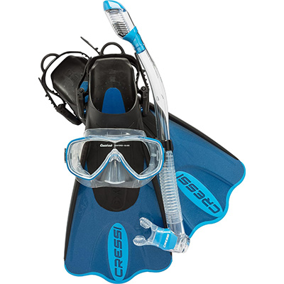 Cressi Light Weight Premium Travel Snorkel Set