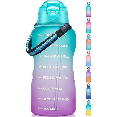 Fidus Gallon Motivational Paracord Removable Water Bottle
