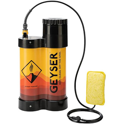 Geyser Systems Portable Shower And Cleaning Kit With Optional Electric Heater