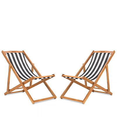 Safavieh Set Of 2 Loren Foldable Sling Chairs